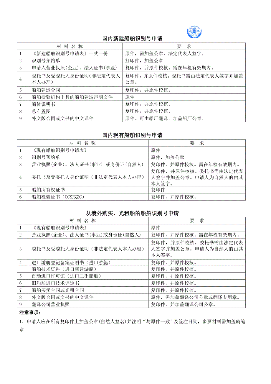 船舶登记受理材料清单讲诉_第2页