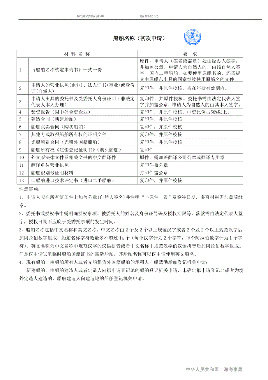 船舶登记受理材料清单讲诉_第4页