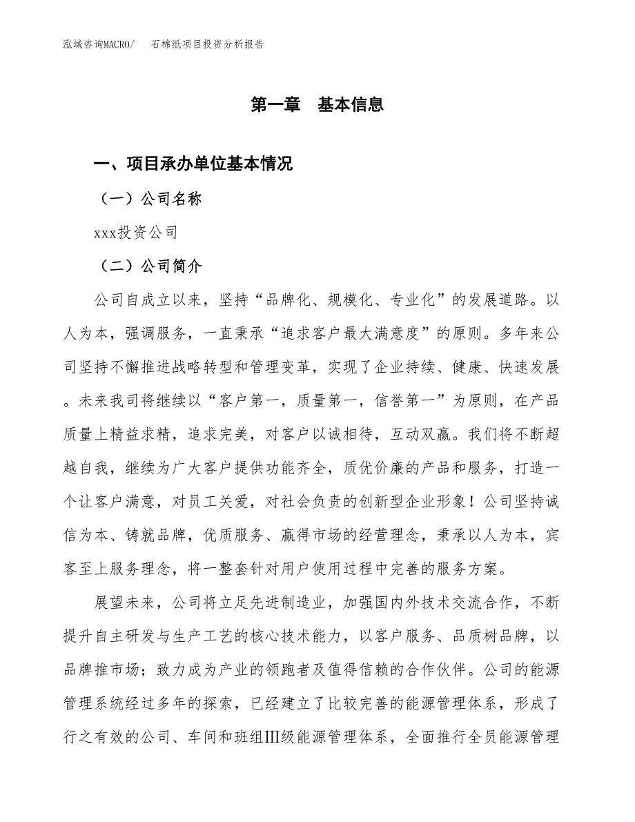 石棉纸项目投资分析报告（总投资17000万元）（72亩）_第2页