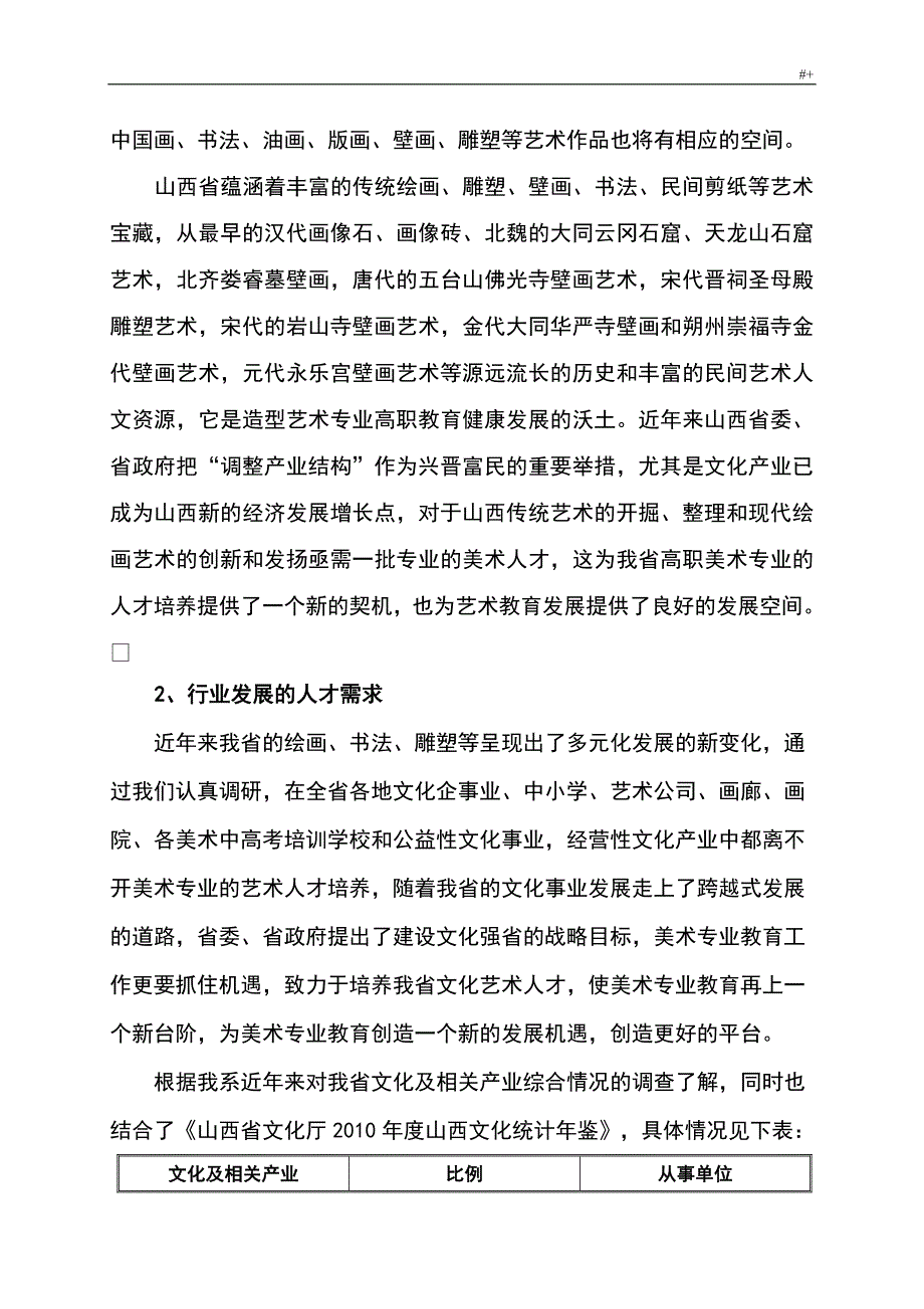 美术专业人才需求与专业调研材料_第3页