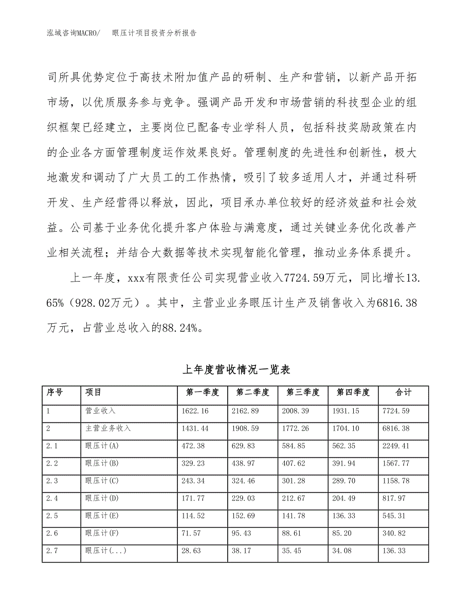 眼压计项目投资分析报告（总投资10000万元）（47亩）_第3页