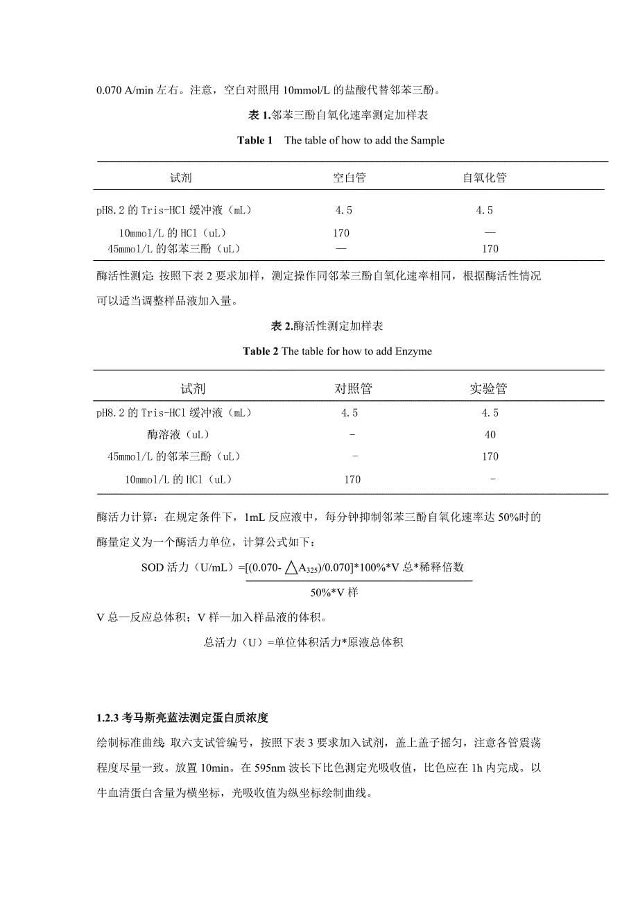 牛血液中SOD的提取分离纯化及鉴定资料_第5页