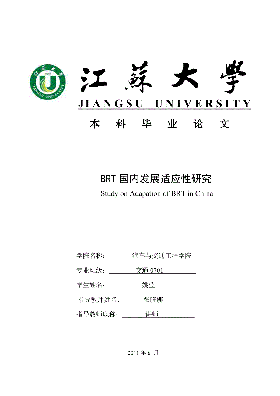 brt在国内发展与应用_第1页