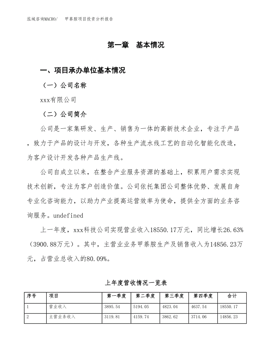 甲萘胺项目投资分析报告（总投资13000万元）（65亩）_第2页