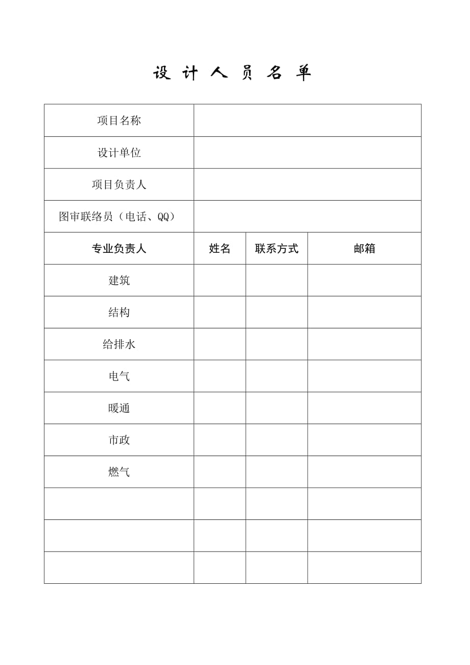 江苏省建筑工程施工图设计审查报审表资料_第4页