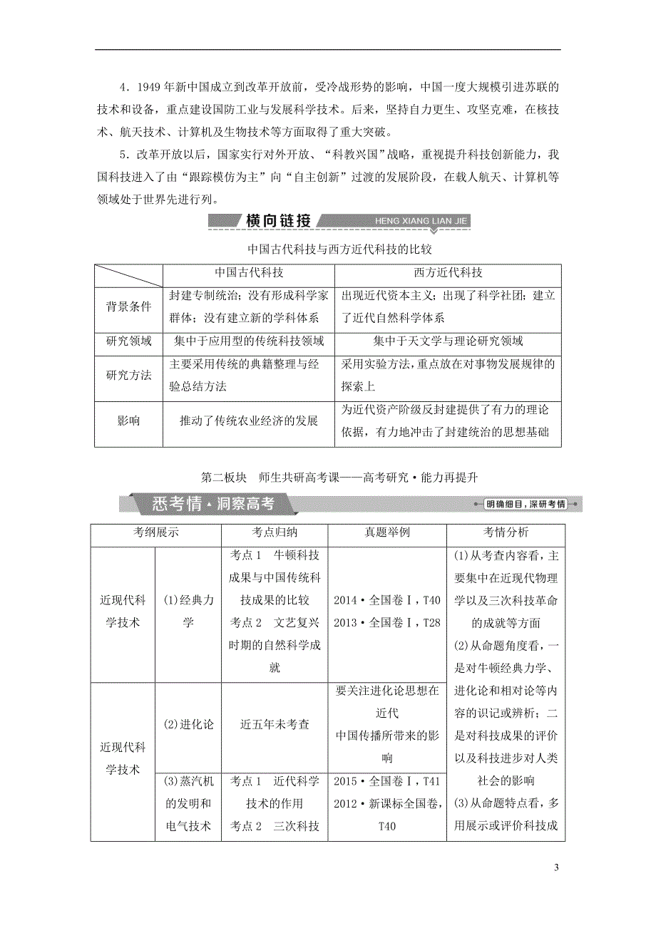 （全国通用）2018版高考历史一轮复习 专题十五 近现代中外科技与文化专题整合提升_第3页