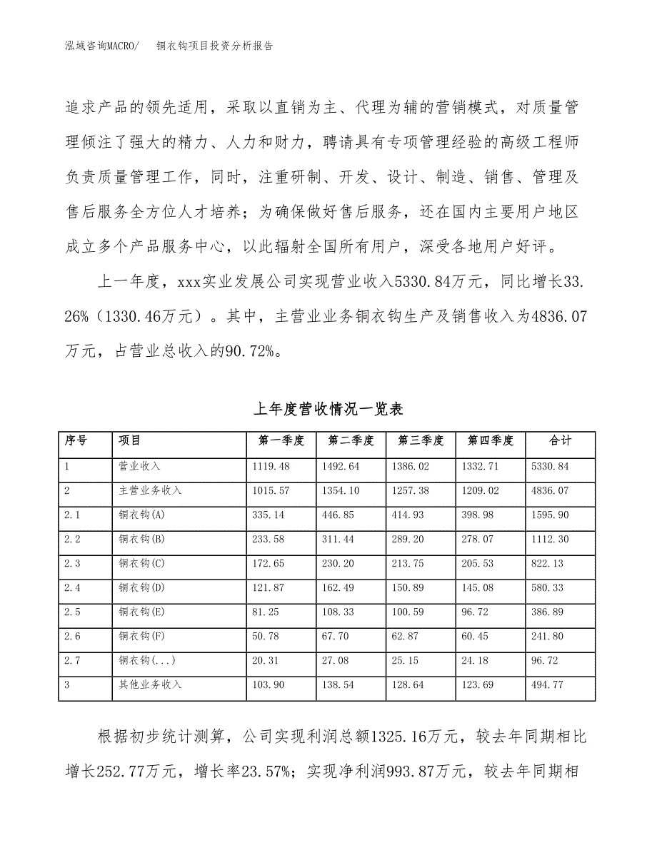 铜衣钩项目投资分析报告（总投资5000万元）（20亩）_第3页