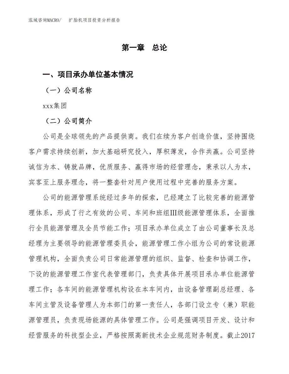 扩胎机项目投资分析报告（总投资19000万元）（89亩）_第2页