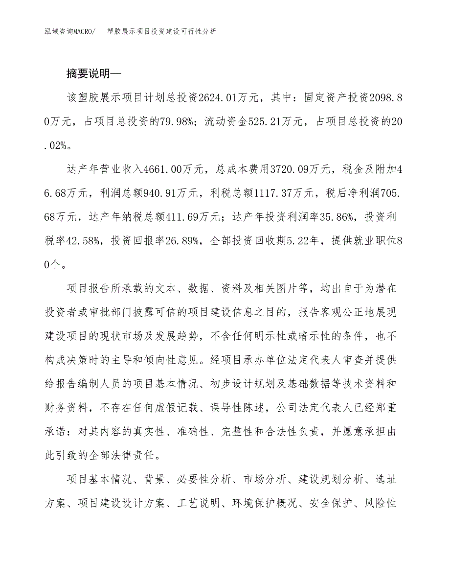 塑胶展示项目投资建设可行性分析.docx_第2页