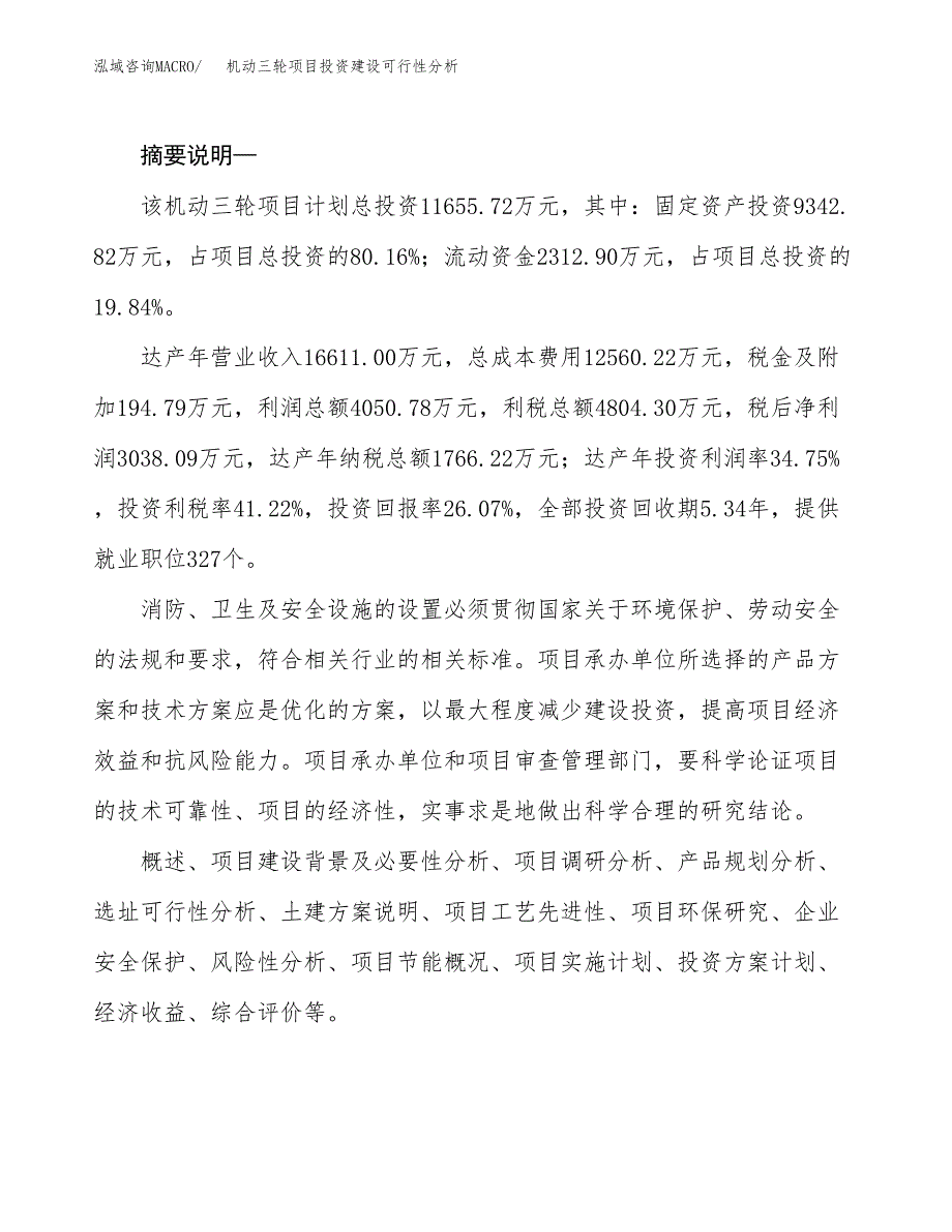 机动三轮项目投资建设可行性分析.docx_第2页