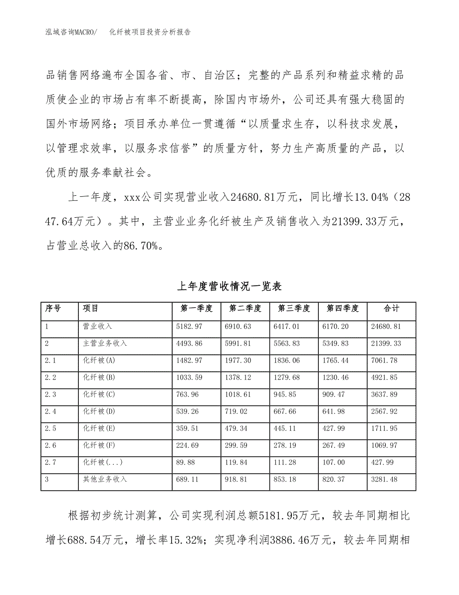 化纤被项目投资分析报告（总投资16000万元）（59亩）_第3页