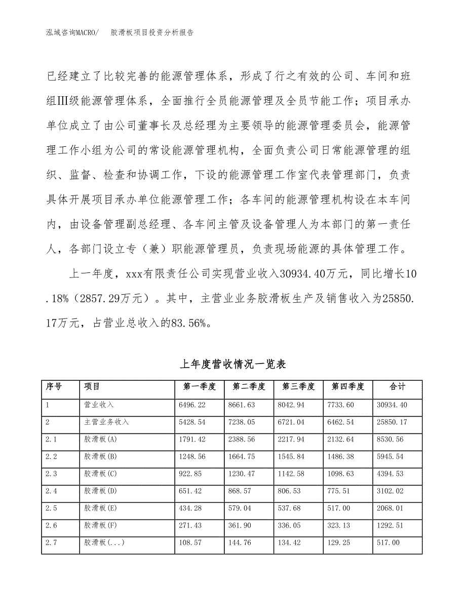 胶滑板项目投资分析报告（总投资20000万元）（83亩）_第3页