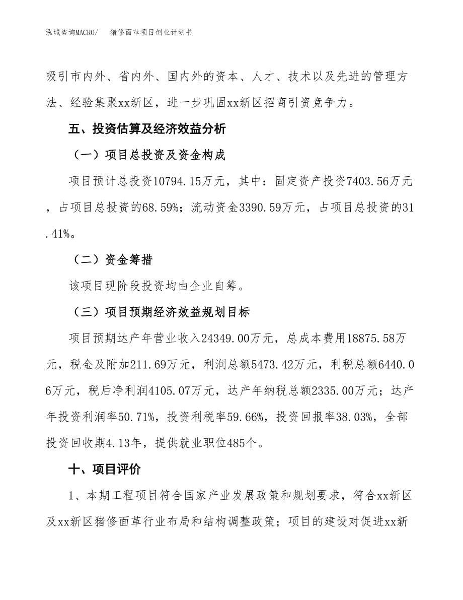 猪修面革项目创业计划书(参考模板).docx_第5页