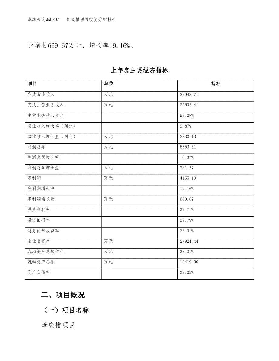 母线槽项目投资分析报告（总投资18000万元）（75亩）_第5页