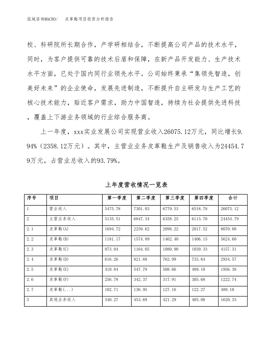 皮革鞋项目投资分析报告（总投资16000万元）（69亩）_第3页