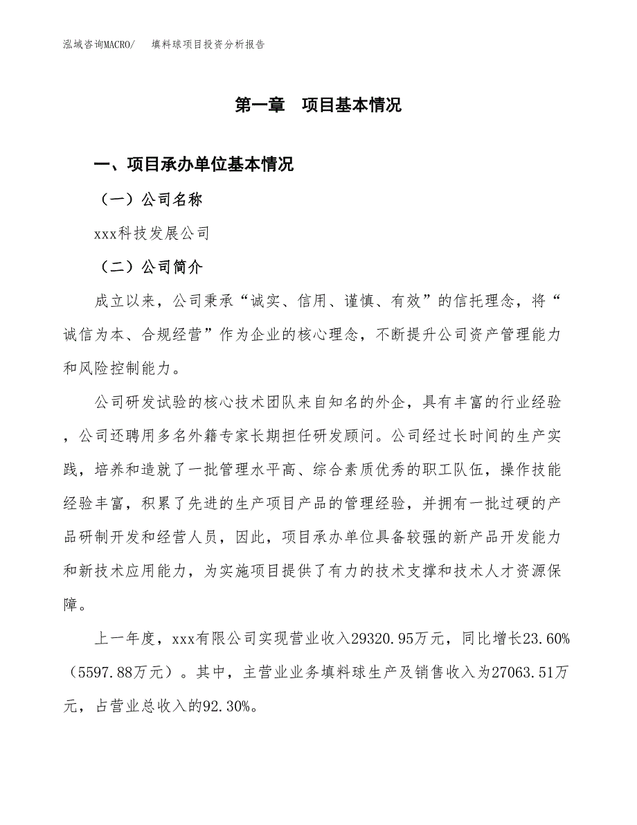 填料球项目投资分析报告（总投资13000万元）（53亩）_第2页