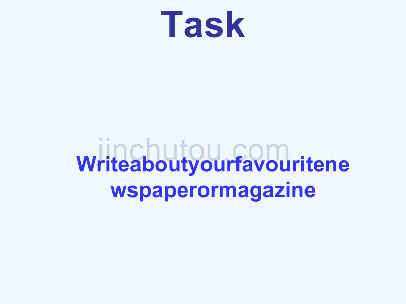 2017-2018学年高中英语 module 5 newspapers and magazines task-writing 外研版必修2_第1页