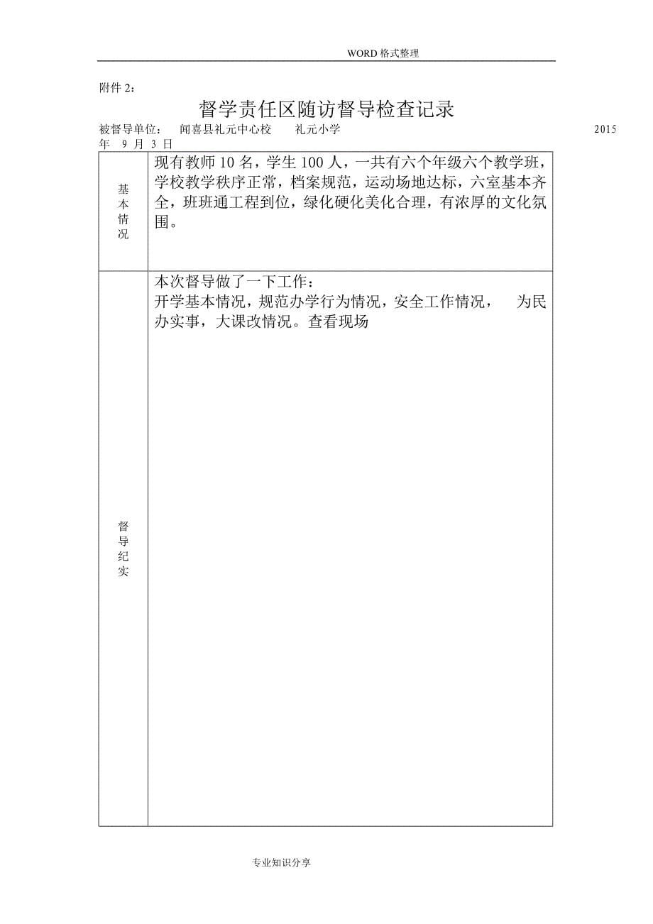 督学责任区随访督导检查记录文本资料_第5页