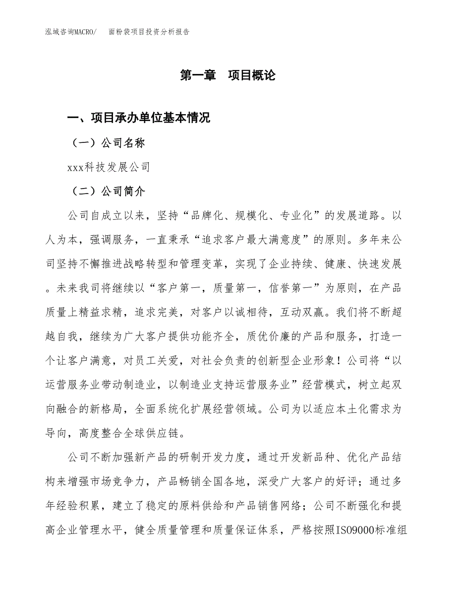 面粉袋项目投资分析报告（总投资14000万元）（63亩）_第2页