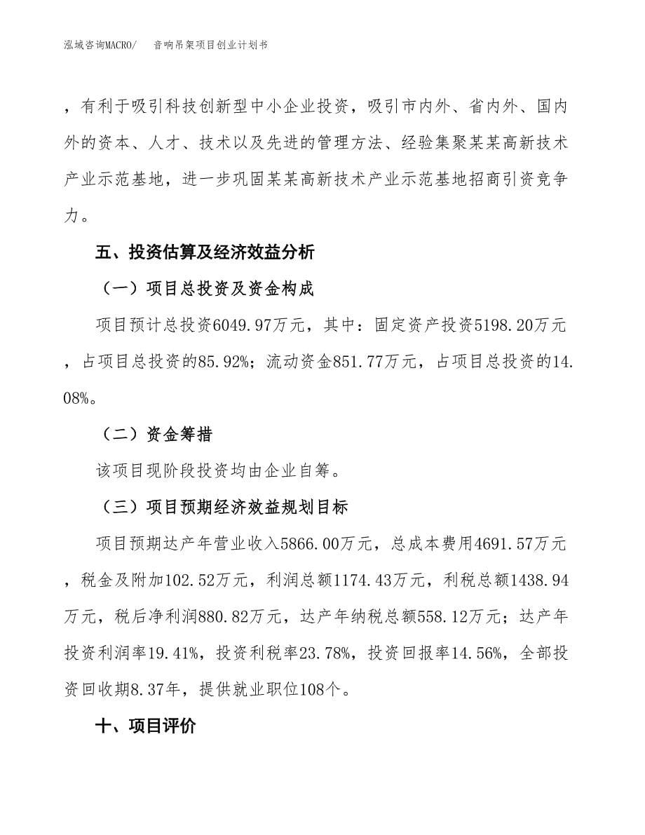 音响吊架项目创业计划书(参考模板).docx_第5页