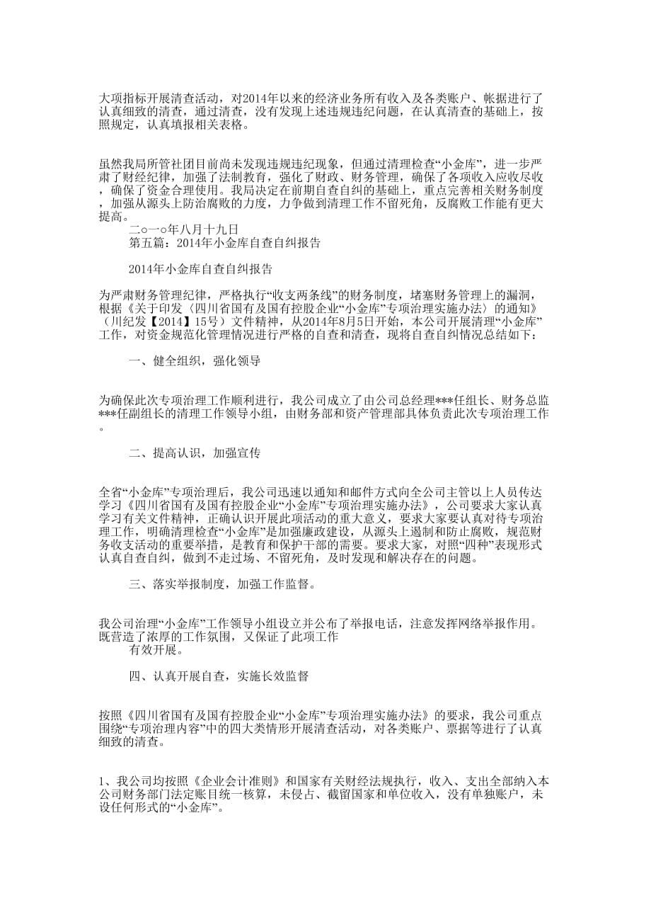 小金库自查自纠 报告.docx_第5页