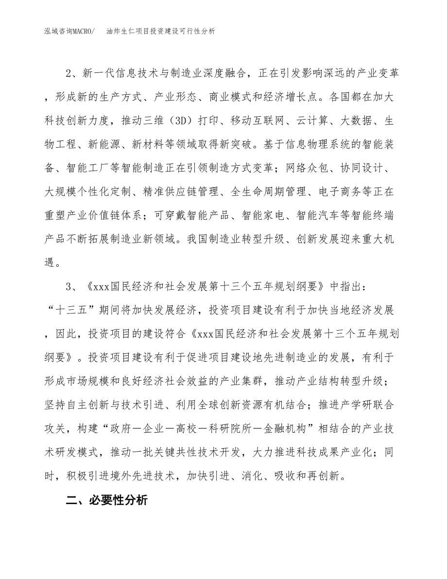 油炸生仁项目投资建设可行性分析.docx_第5页