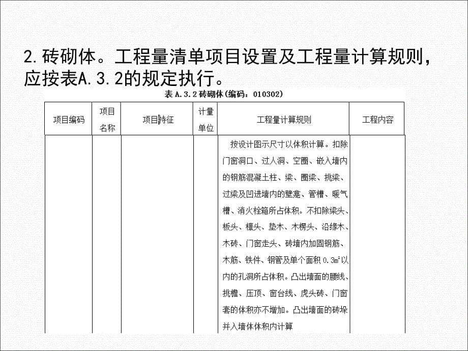 工程量清单计价第七章 砌筑工程 讲义讲解_第5页