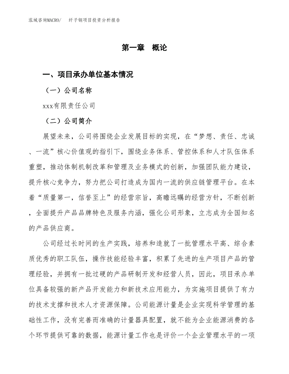 纤子钢项目投资分析报告（总投资15000万元）（66亩）_第2页