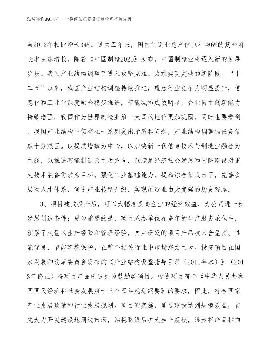 一异丙胺项目投资建设可行性分析.docx_第5页