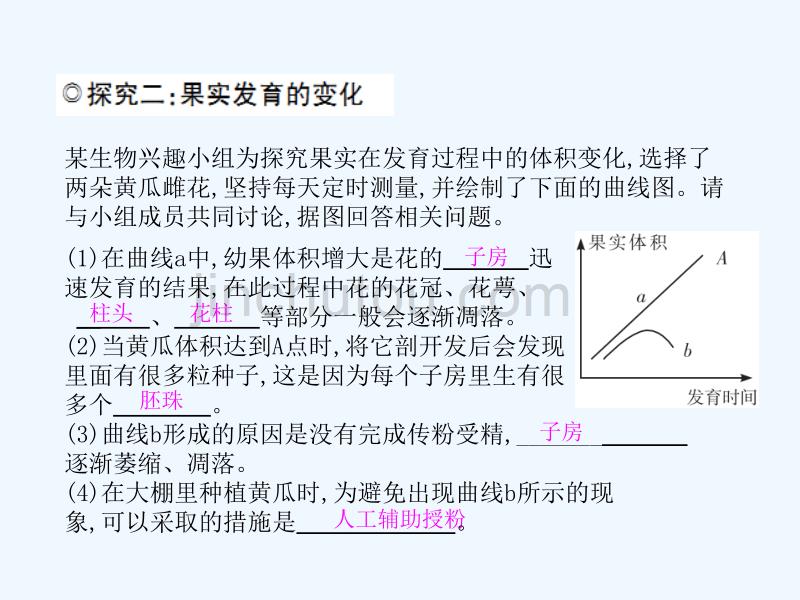 2017-2018学年八年级生物下册第六单元第一章第一节被子植物的生殖（第1课时）（新）冀教_第5页