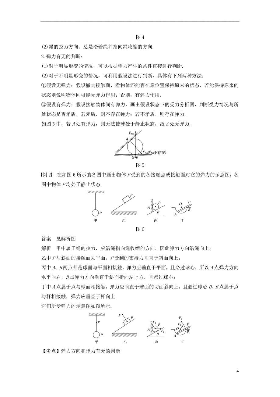 （全国通用版）2018-2019高中物理 第三章 相互作用 2 弹力学案 新人教版必修1_第4页