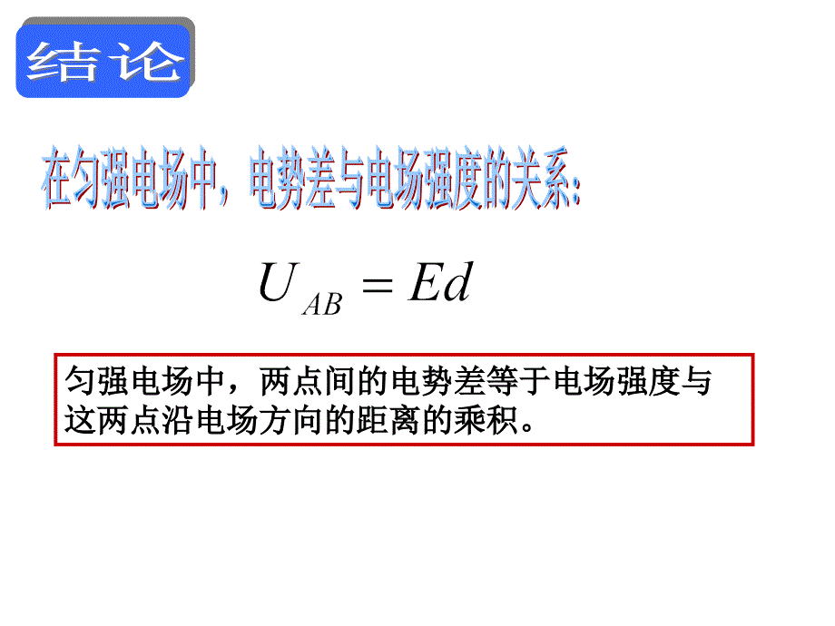 电势差与场强的关系11讲解_第4页