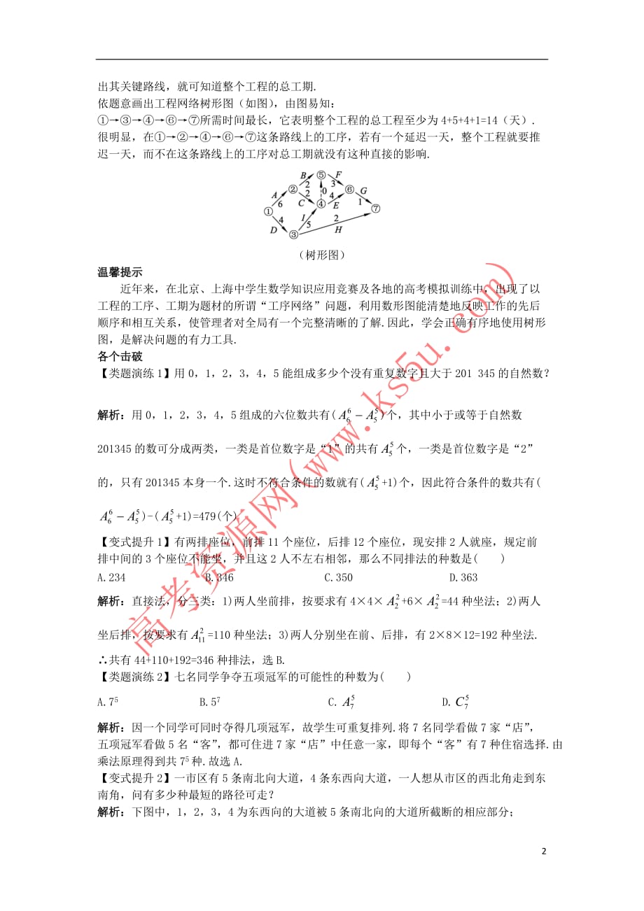 高中数学 第一章 计数原理 1.2 排列与组合 1.2.2 排列（2）课堂导学案 新人教A版选修2-3_第2页