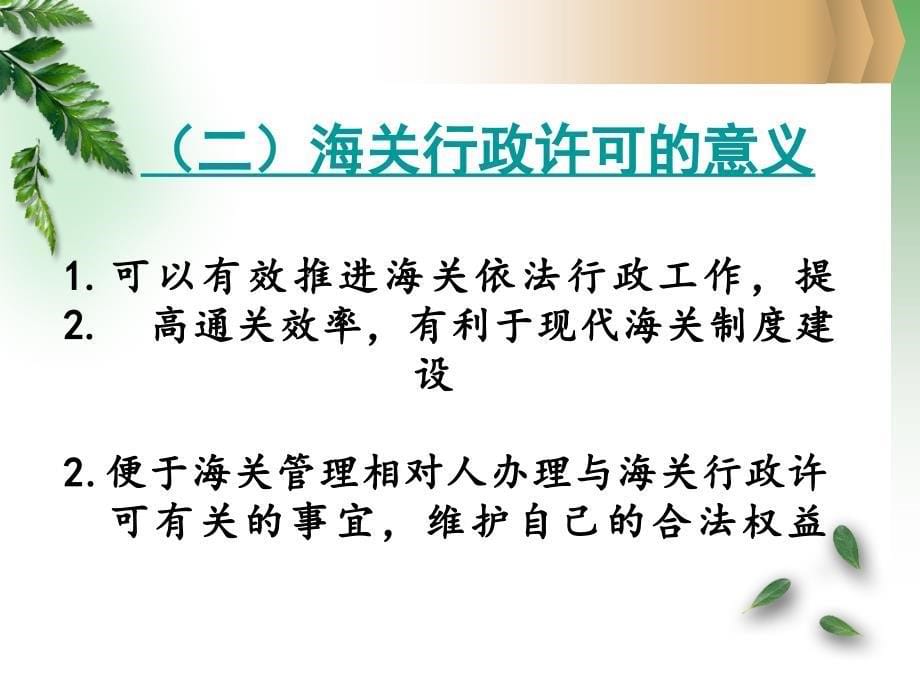 海关行政许可制度 课件讲解_第5页