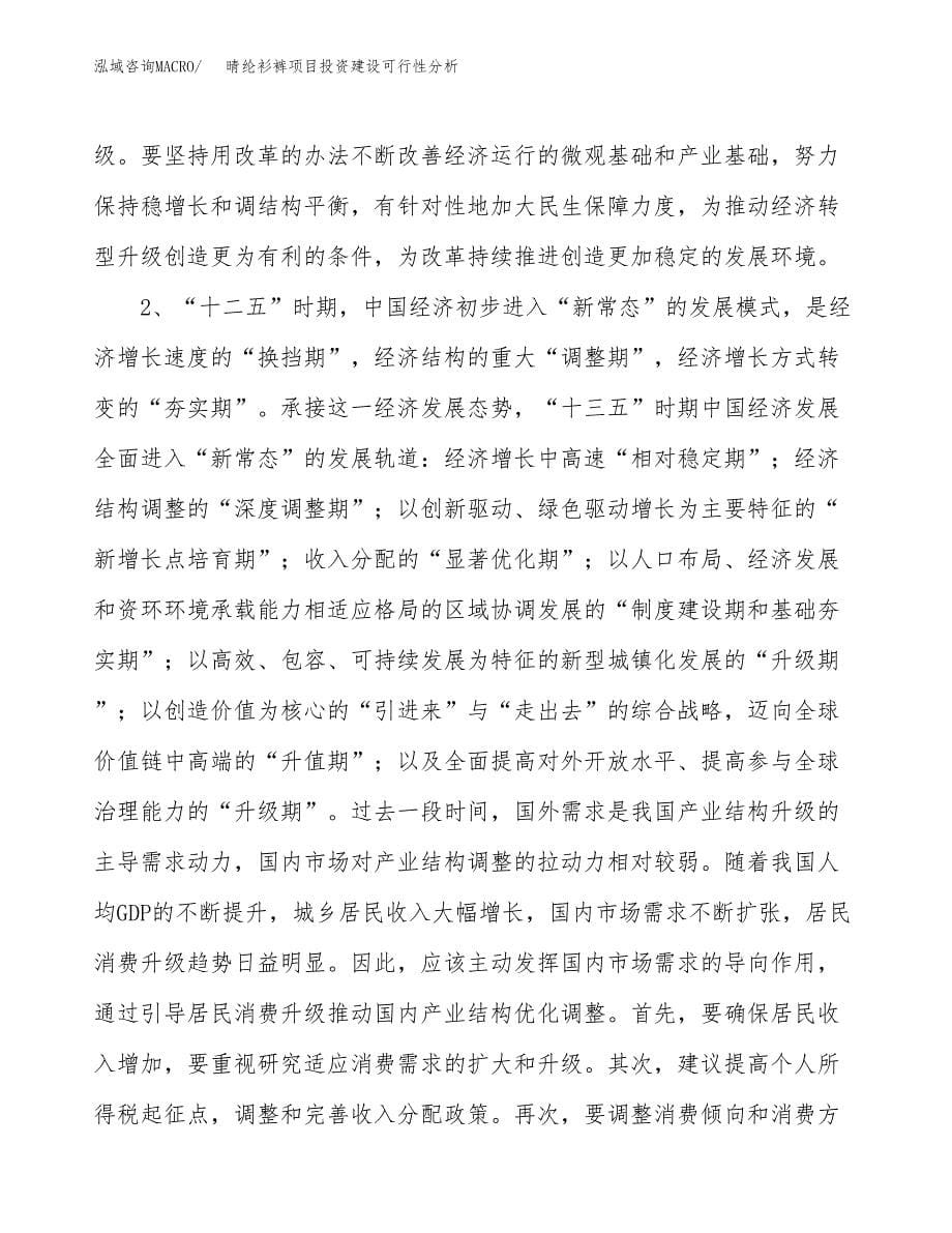 晴纶衫裤项目投资建设可行性分析.docx_第5页