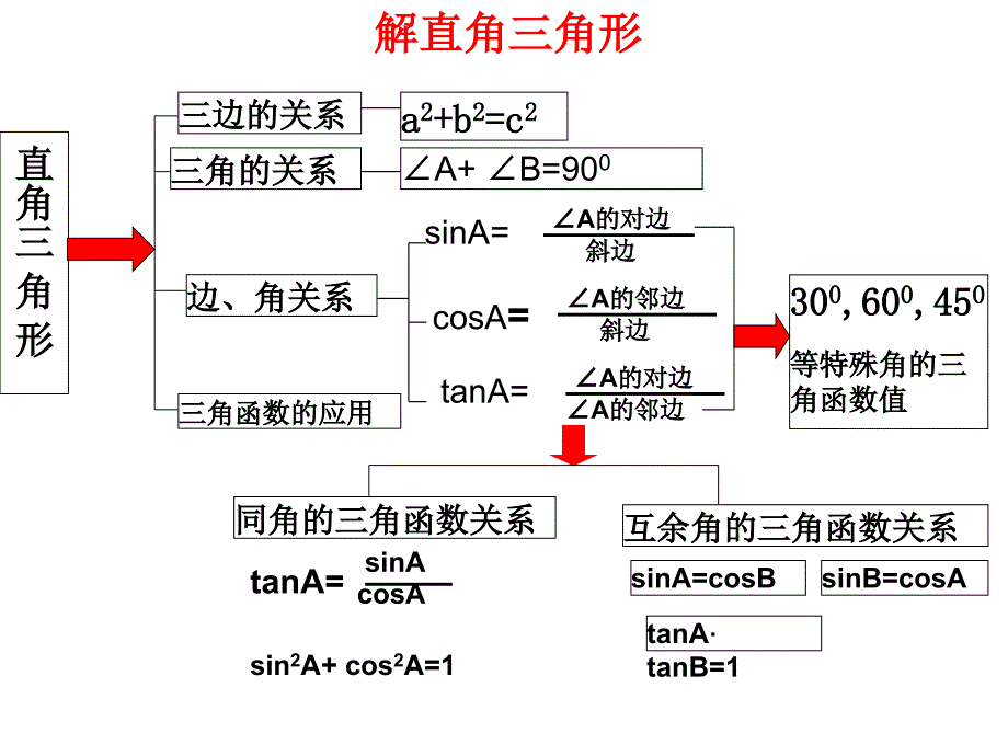 解直角三角形复习课件北师大版讲解_第1页