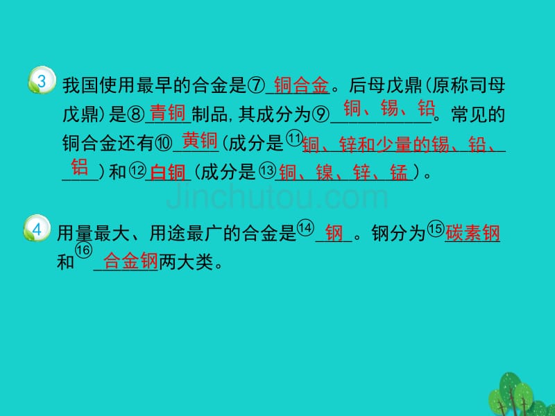 高中化学-3-3《用途广泛的金属材料》-课件-新人教版必修1_第3页