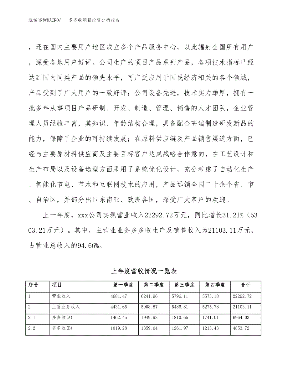 多多收项目投资分析报告（总投资20000万元）（77亩）_第3页