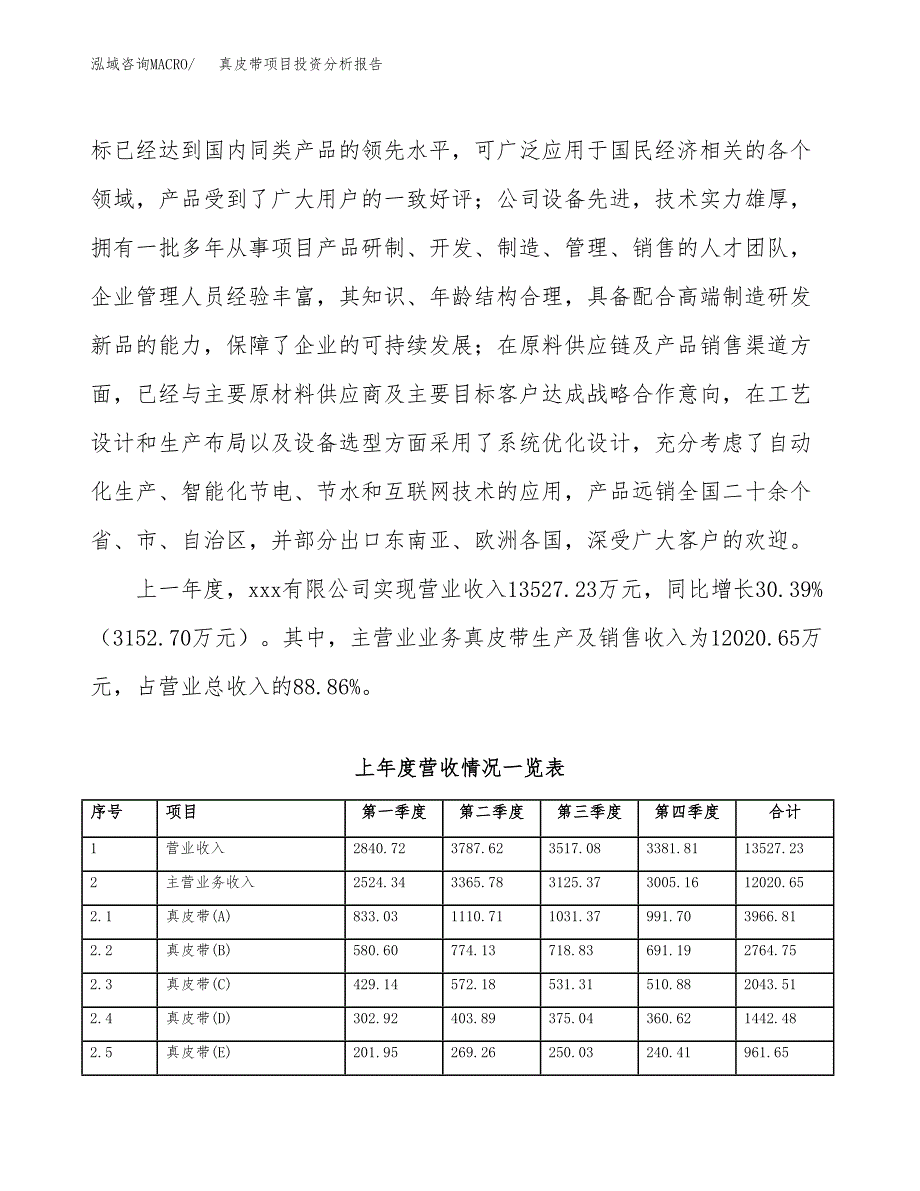 真皮带项目投资分析报告（总投资11000万元）（48亩）_第3页