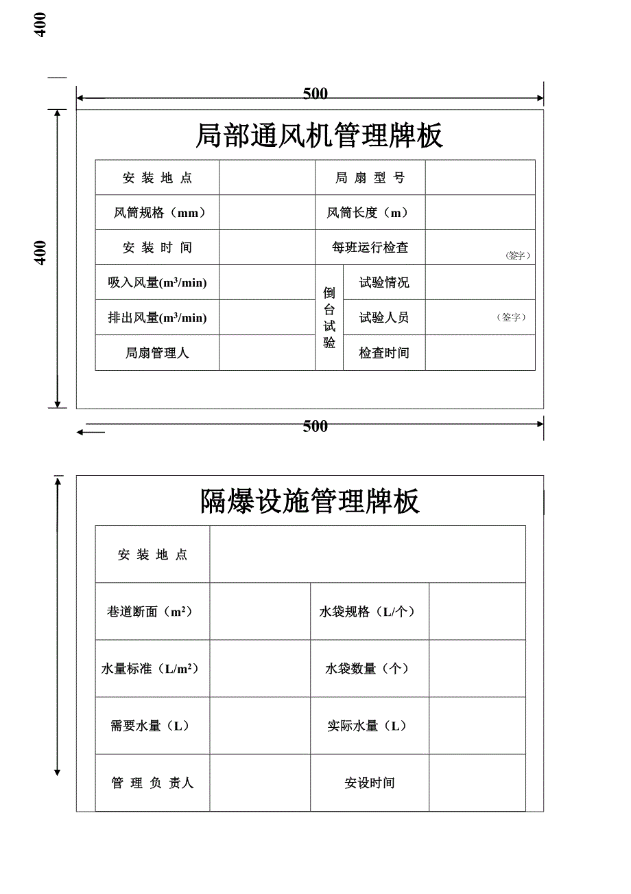 煤矿通风各种牌板资料_第3页