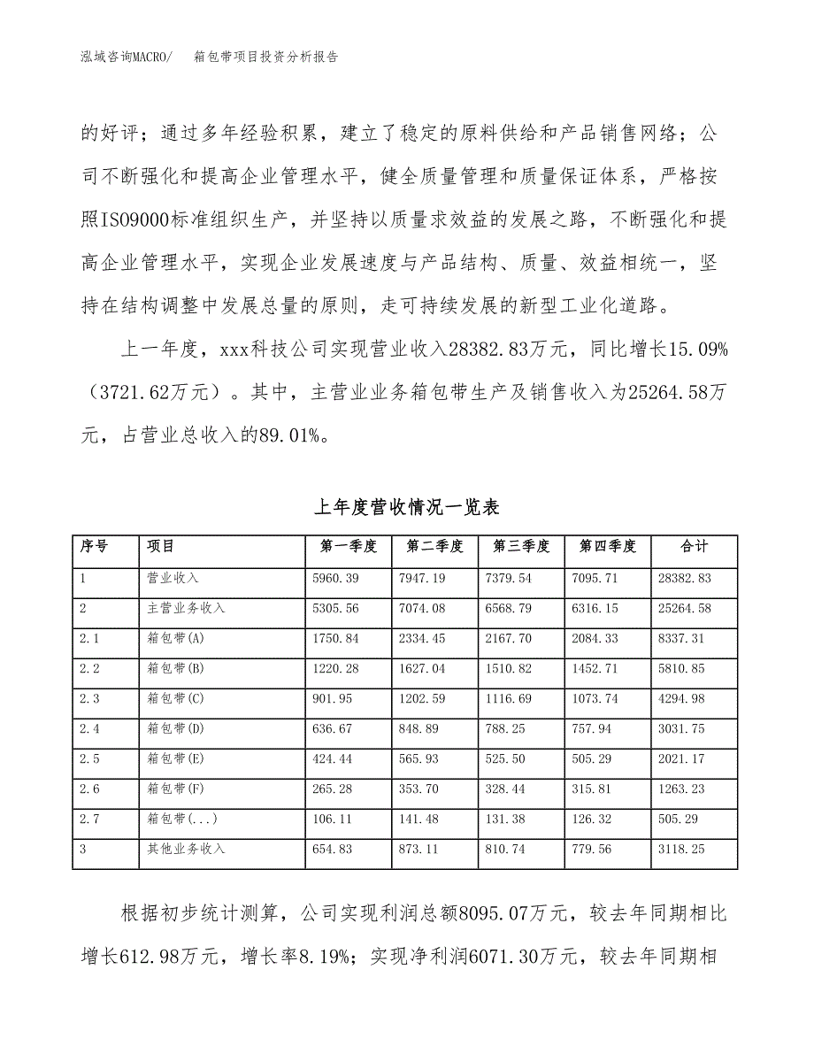 箱包带项目投资分析报告（总投资14000万元）（53亩）_第3页