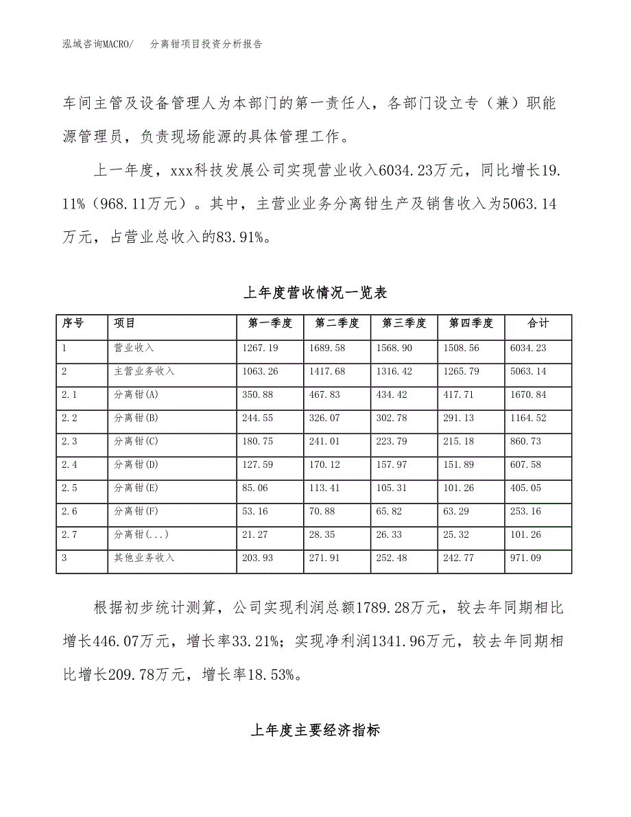 分离钳项目投资分析报告（总投资12000万元）（55亩）_第3页