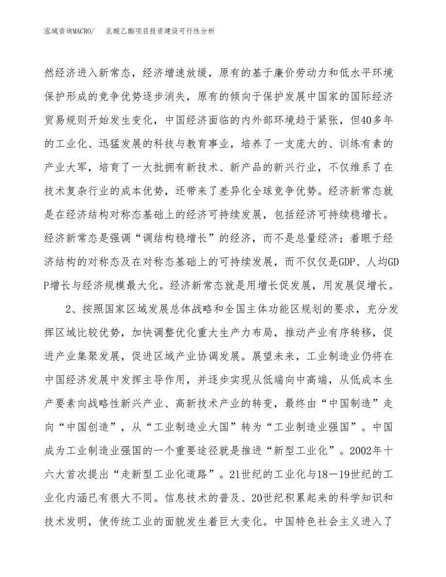 乳酸乙酯项目投资建设可行性分析.docx_第5页