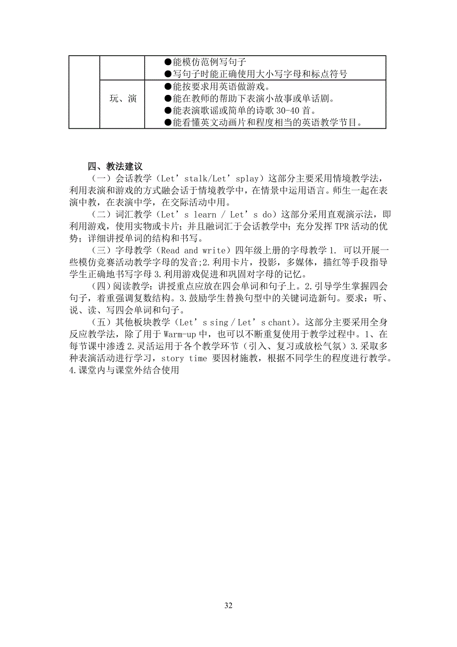 人教版pep小学四年级全册教材分析_第3页