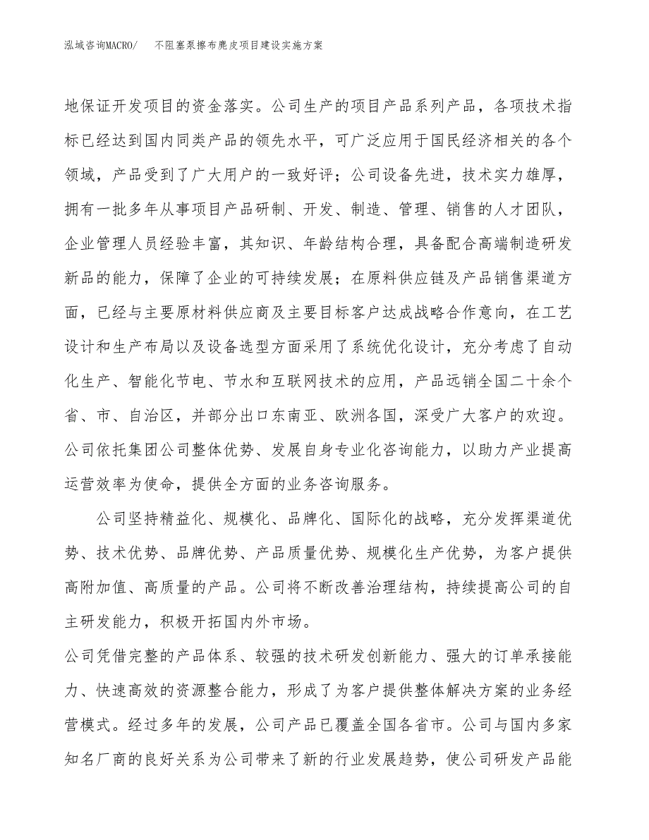 不阻塞泵擦布麂皮项目建设实施方案（模板）_第2页