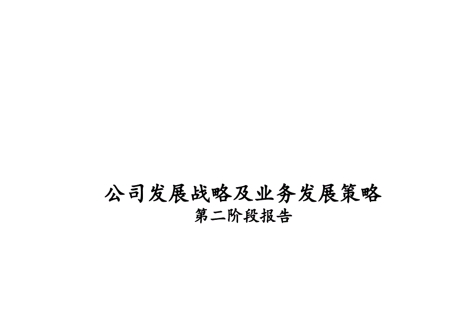 公司发展战略与业务发展策略_第1页