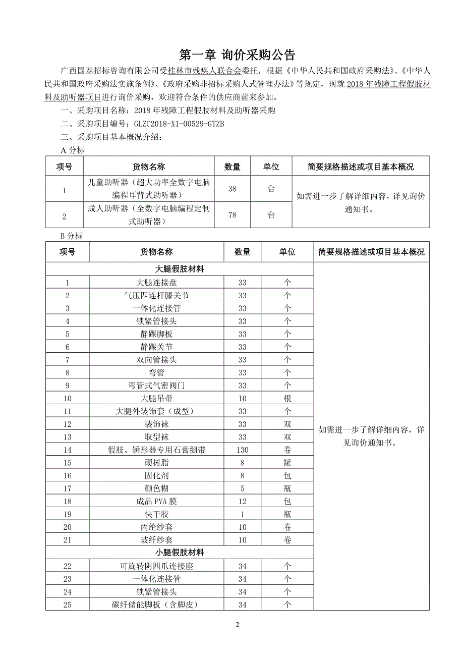 2018年残障工程假肢材料及助听器采购招标文件_第3页