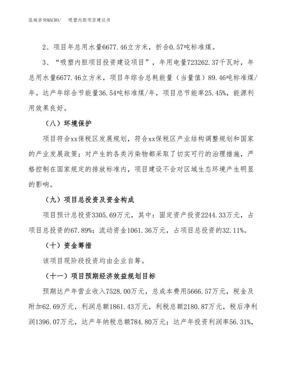 吸塑内胆项目建议书（可研报告）.docx_第5页