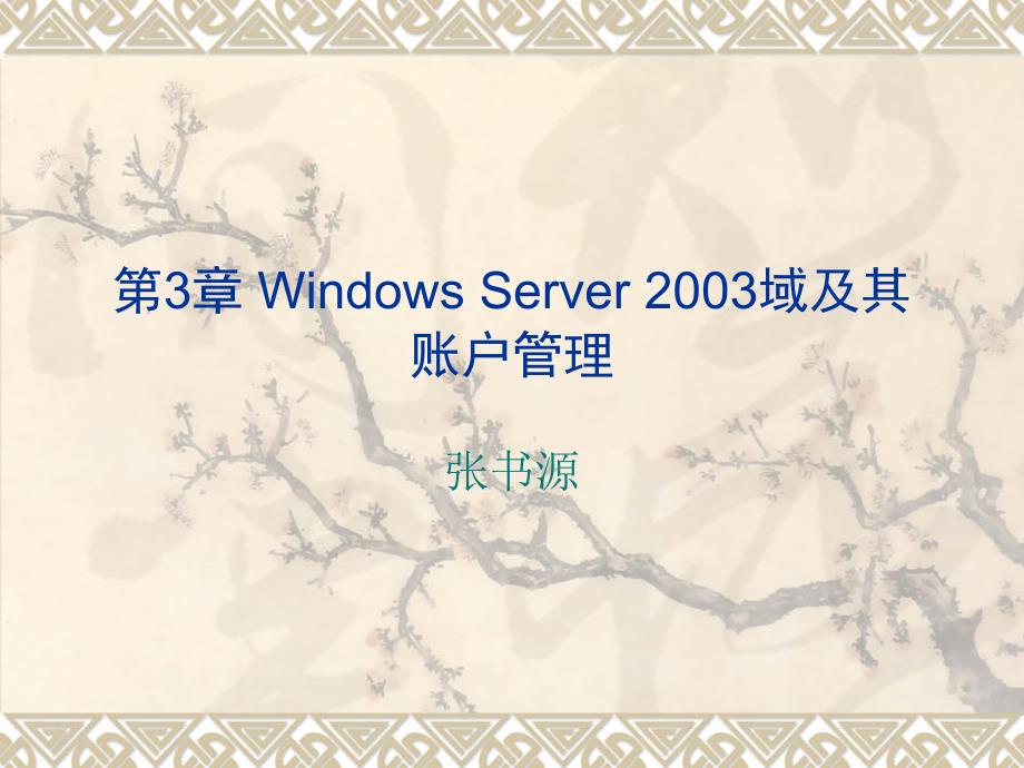第3章_windows_server_2003域及其帐户管理2_第1页