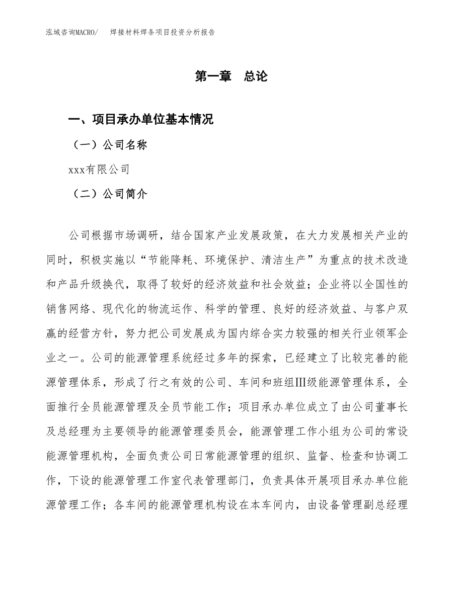 焊接材料焊条项目投资分析报告（总投资14000万元）（65亩）_第2页